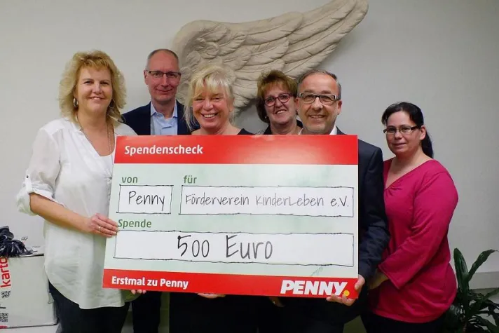 Bild: Vor wenigen Wochen überraschte uns der Discounter PENNY mit einer 500 Euro-Spende!