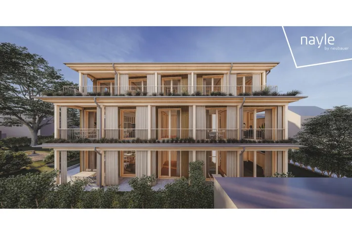 Bild: In München entsteht ein Vollholzhaus