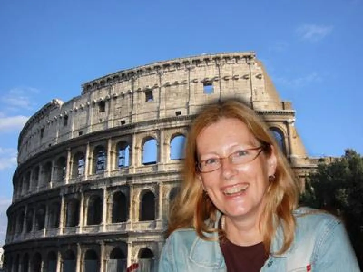 Christine Martin in Rom.