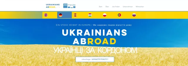 Bild: Job-Plattform für ukrainische Flüchtlinge in Europa