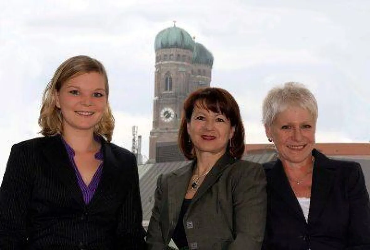 Das Team vom Rindermarkt (v.l.n.r.): Theresa Stöllner, Elke von Harsdorf, Heide Witte
