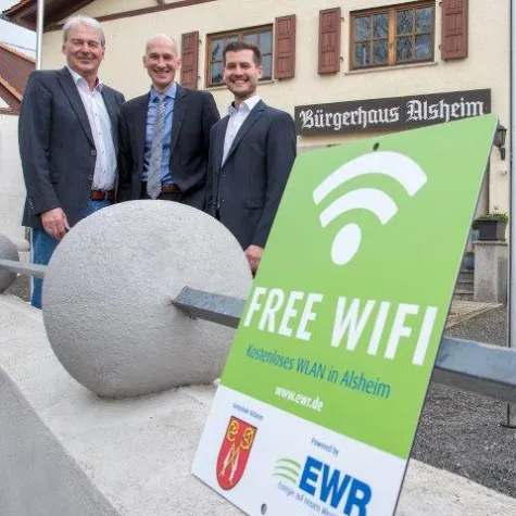 Kostenlos surfen im und am Bürgerhaus in Alsheim Bild: Kostenlos surfen im und am Bürgerhaus in Alsheim