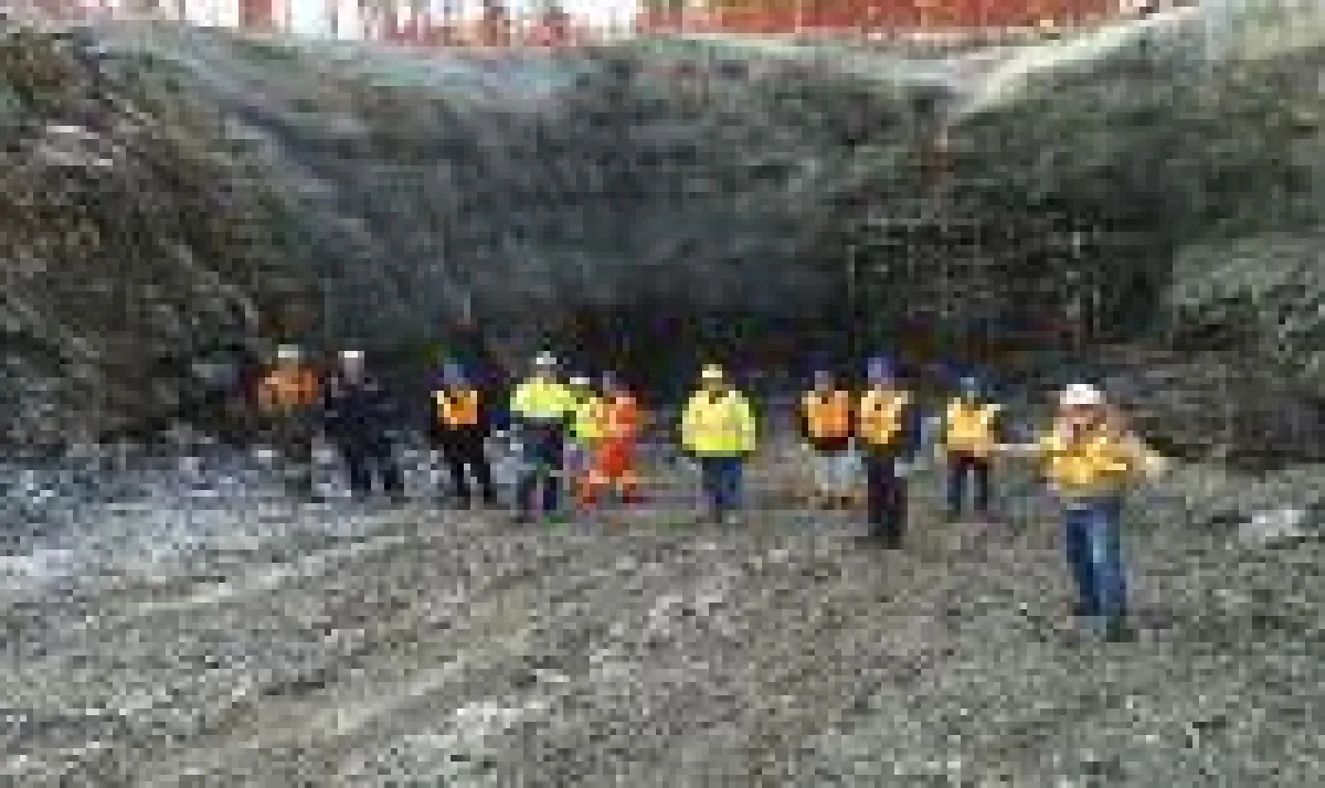 Goldvererzung von der Sugar-Zone; Foto: Harte Gold