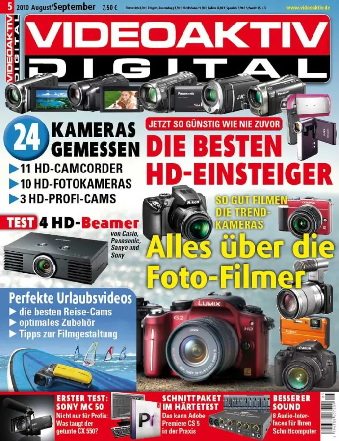 Fotocam oder Camcorder: Was man von den filmenden Fotokameras erwarten darf hat VIDEOAKTIV im Testlabor bei den wichtigsten neuen Foto-Film-Kameras ermittelt. Dazu gibt es die passende Marktübersicht 