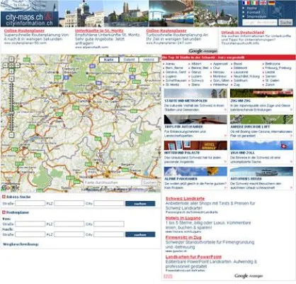 Bild: City-maps.ch - Stadtbummel nach Schweizer Art