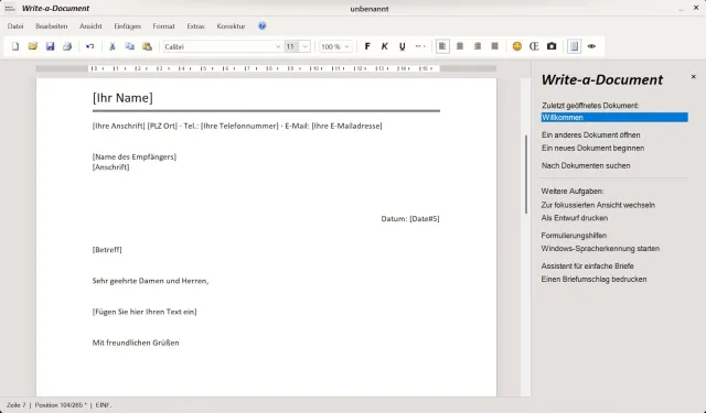 Bild: Write-a-Document 7.0 – die neue Generation der Textverarbeitung ist da