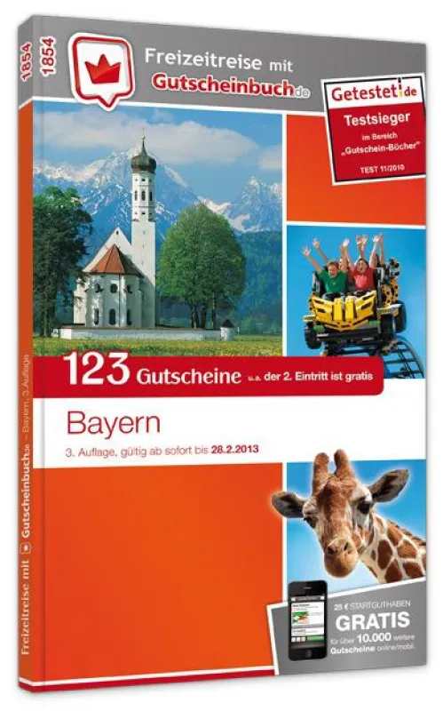 Freizeitreise mit Gutscheinbuch.de Bayern