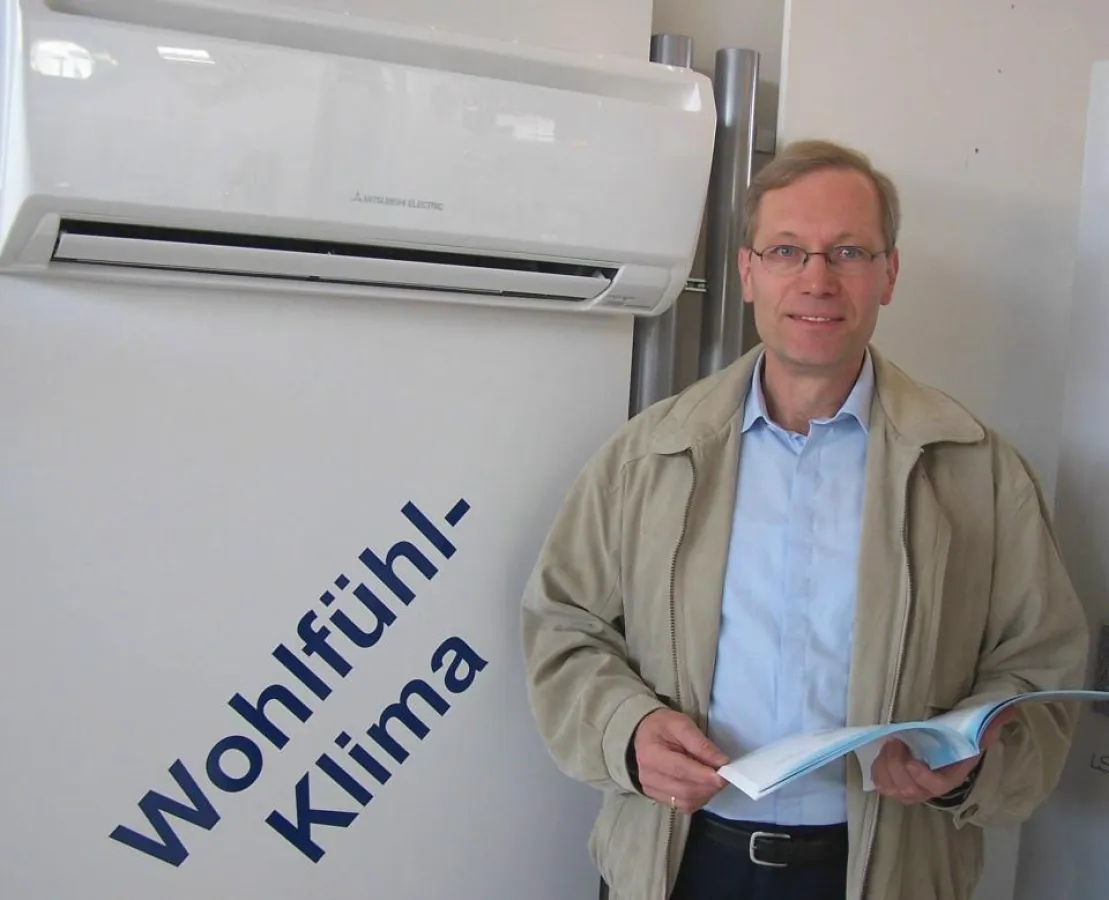 Klimaspezialist Norbert Richter berät über angenehme Temperaturen