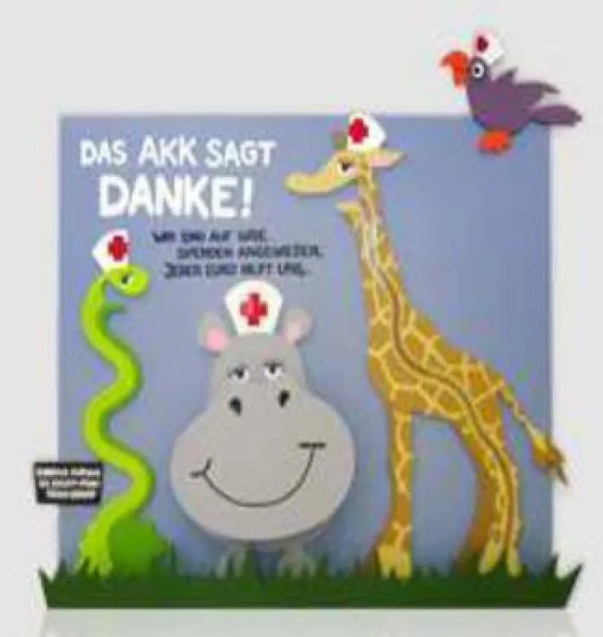 Interaktive Spendenwand für das Altonaer Kinderkrankenhaus Hamburg