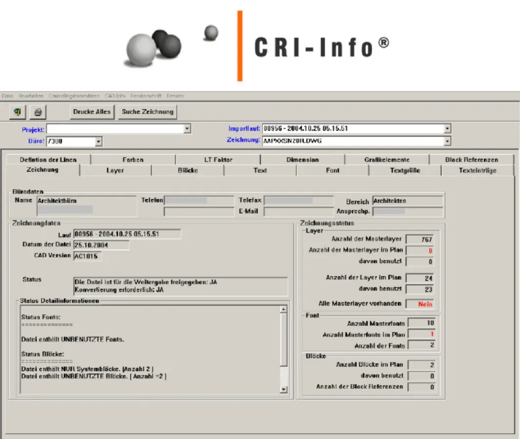 CRI-Info® CAD-Analyse