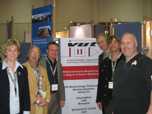 VUT-Süd erstmals auf den MEDIENTAGEN MÜNCHEN 2007: Veranstaltungen mit Erwin Huber zum Themen-Special Musik Bild: VUT-Süd erstmals auf den MEDIENTAGEN MÜNCHEN 2007: Veranstaltungen mit Erwin Huber zum Themen-Special Musik