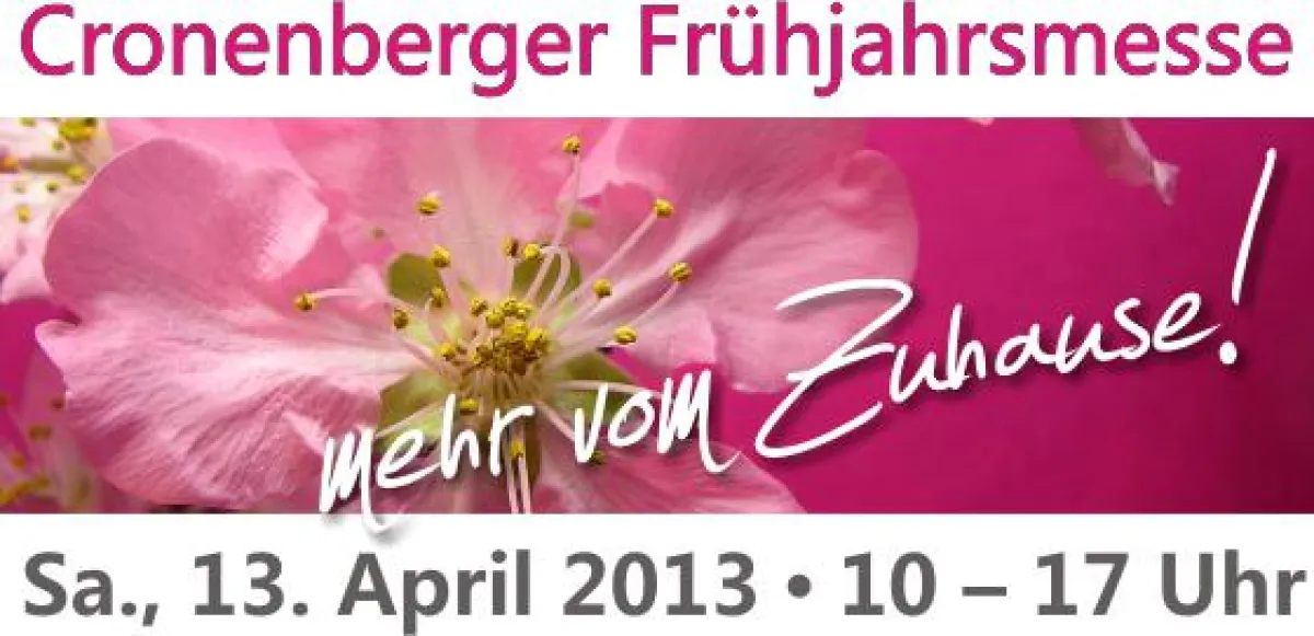 Acht Wuppertaler Unternehmen stellen bei der Cronenberger Frühjahrsmesse aus.