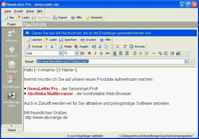 NewsLetter Pro: Persönliche Weihnachtspost per E-Mail versenden Bild: NewsLetter Pro: Persönliche Weihnachtspost per E-Mail versenden