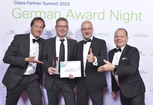 Bild: Pan Dacom Networking AG ist Cisco Service Provider Partner of the Year 2022