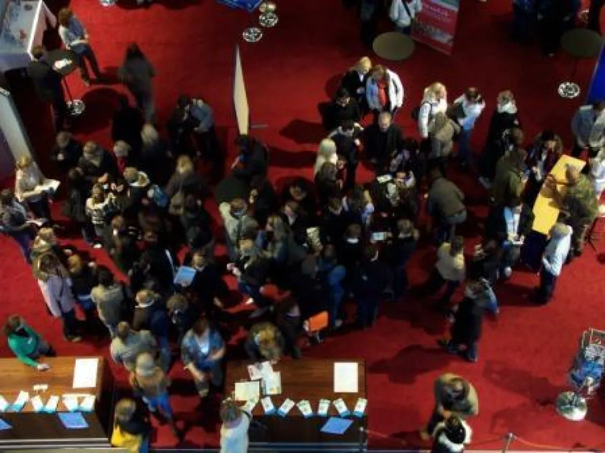 Beim Junge Pflege Kongress 2007 in Essen trafen sich über 700 Auszubildende.