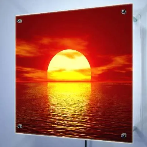 Bild: Wandleuchte mit eigenem Foto designen auf leuchtdisplay.net