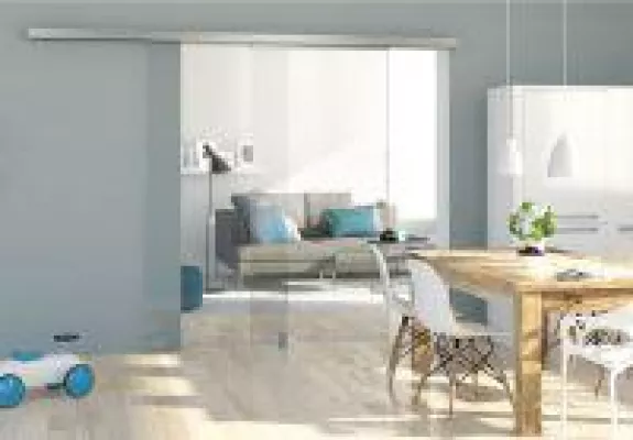 Neu bei ganzglastuere.de: Das Glasschiebetürsystem dormakaba Muto Telesopic 80 Bild: Neu bei ganzglastuere.de: Das Glasschiebetürsystem dormakaba Muto Telesopic 80