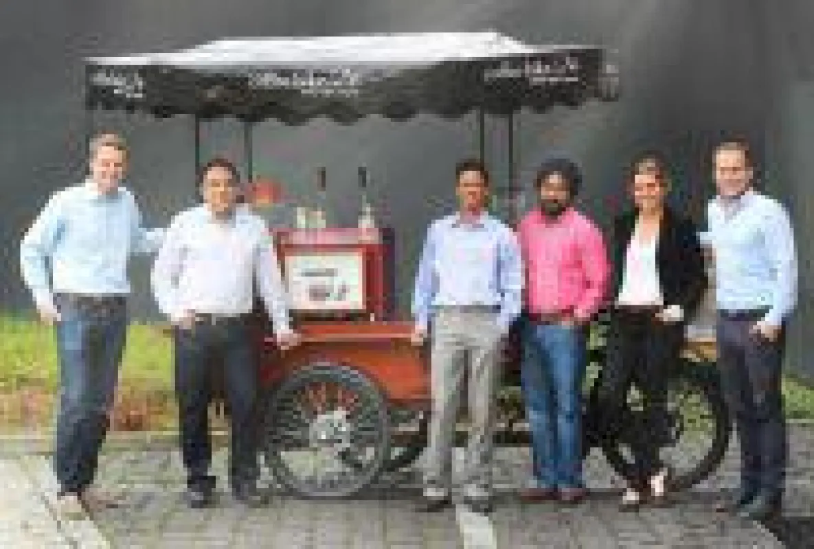 v.l.: Jan Sander, Ritesh Manchanda, Gopal Mohan Gupta, Charanjit Singh Arora, Berenike Seeberg-Elverfeldt, Tobias Zimmer