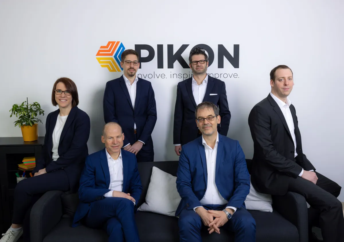 v.l.n.r.: S. Leichtweis, J. Scheibler, Dr. C. Masiak,  A. Klos , J. Hofmann, A. Adam  (© PIKON Deutschland AG)