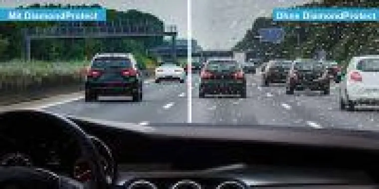 Bild: Autofahren: Bessere Sicht bei Regen dank Frontscheibenschutz von DiamondProtect