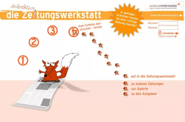 Bild: Das Klassenzimmer wird zum Redaktionsbüro