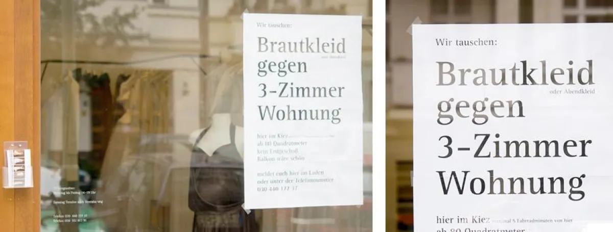 Tausche Brautkleid gegen Wohnung: ANNE WOLF sucht eine Wohnung auf ungewöhnlichen Weg