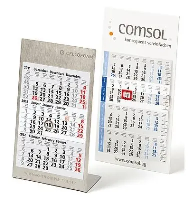 Bild: Neu entwickelter 4-Monats-Tischkalender in dieser Art