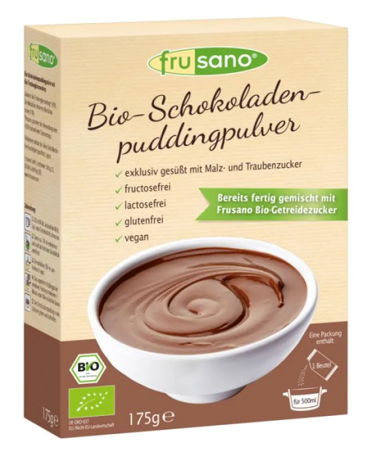 Frusano Bio-Schokoladen-Pudding mit Getreidezucker