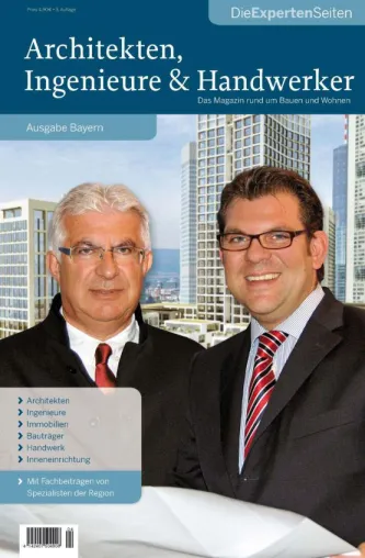 Mittelbayerischer Verlag veröffentlicht neue Ausgabe DieExpertenSeiten „Architekten, Ingenieure & Handwerker“ Bild: Mittelbayerischer Verlag veröffentlicht neue Ausgabe DieExpertenSeiten „Architekten, Ingenieure & Handwerker“