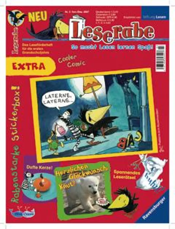 Die dritte Ausgabe der Kinderzeitschrift »Leserabe« ist erschienen ? ein Heft zum Lernen, Mitmachen und Mitlachen.