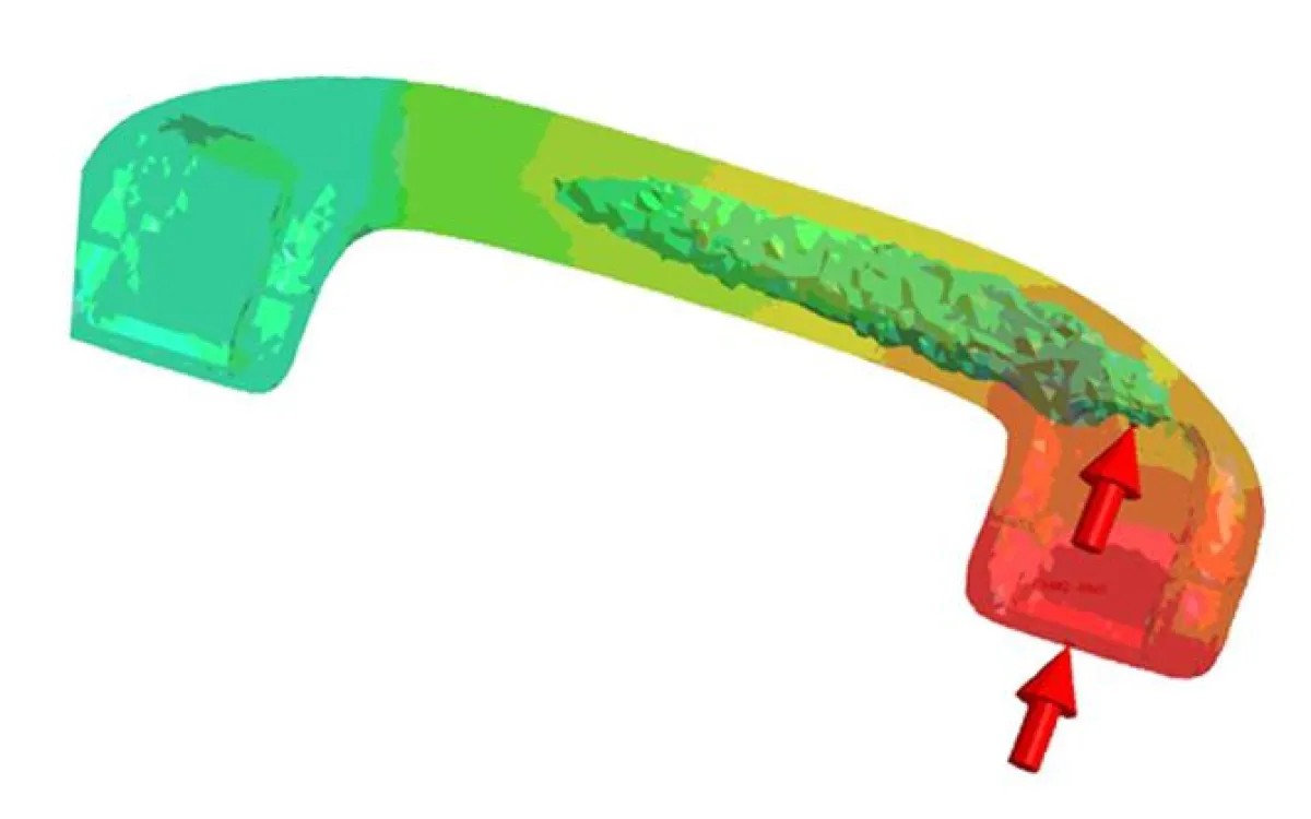 Simulation des Gas-bzw. Wasserinnendruckverfahrens mit dem Fluid-Assisted Injected Molding Modul (FAIM)