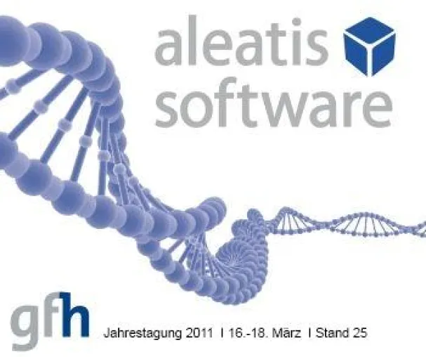 Bild: aleatis software gmbh mit GENsoft auf der Jahrestagung der Gesellschaft für Humangenetik (GfH)