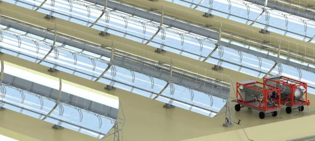 Bild: Mobile Testeinheit voll im Plan