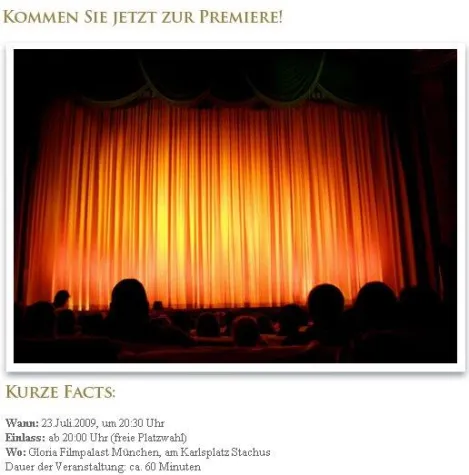 Bild: Filmpremiere „DIE CHANCE“ mit SALESteam Gründer Jürgen W. Schmidt.