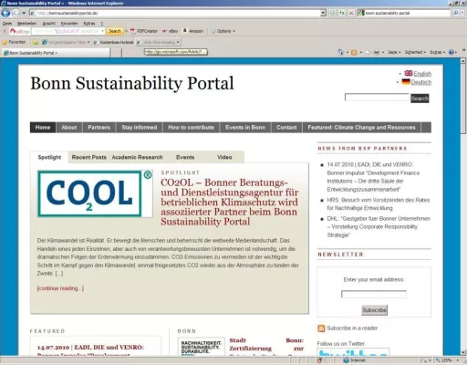 Bild: Sustainability Portal Bonn begrüßt CO2OL als neuen Partner