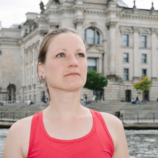 Bild: Gründerin Anke Stefaniak von MyGoal Health & Sports erhält „Badge of Honour“ im EU-Programm Women TechEU
