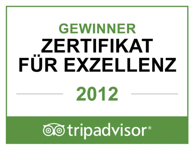 Bild: carathotel Düsseldorf erhält das TRIPADVISOR-ZERTIFIKAT FÜR EXZELLENZ 2012