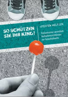 Bild: Buch für Verhaltenstipps: Mann will Kinder mit Süßigkeiten und Hundewelpen überreden
