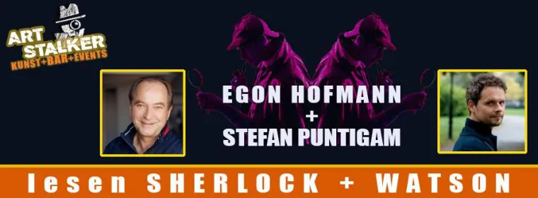 Bild: Lesung mit Egon Hofmann und Stefan Puntigam: Sherlock und Watson
