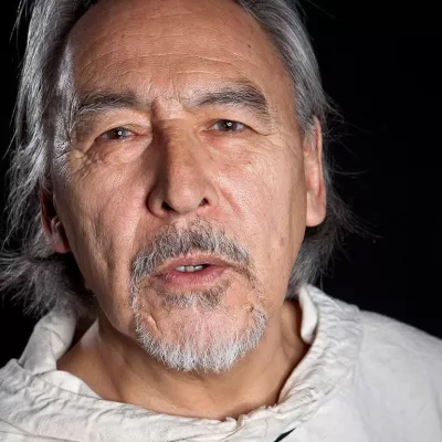 Bild: Angaangaq Angakkorsuaq, der Schamane aus Grönland zu Gast am Bodensee