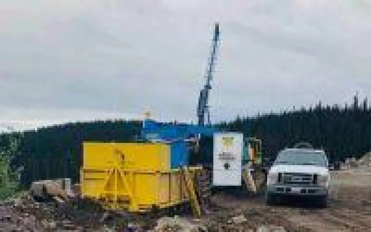 Bohrung auf Dome Mountain; Foto: Blue Lagoon Resources