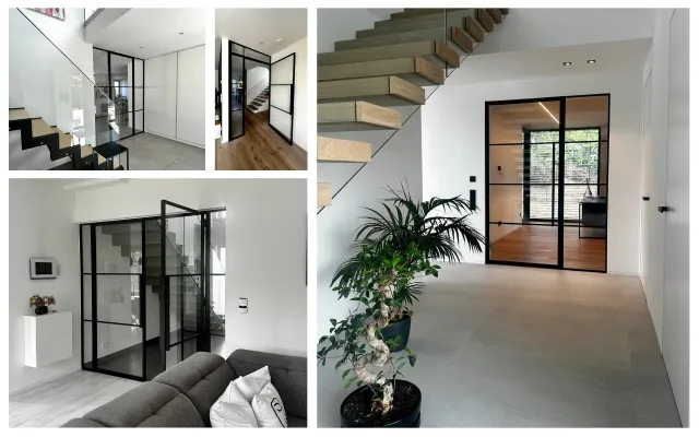 Bild: Windfang mit Lofttür: Moderne Lösung für mehr Licht, Privatsphäre und Komfort im Eingangsbereich