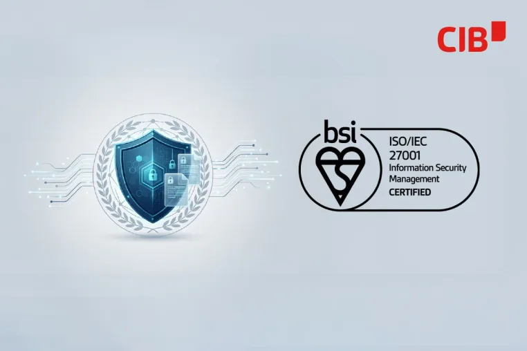 CIB erhält ISO-27001-Zertifizierung für Informationssicherheit Bild: CIB erhält ISO-27001-Zertifizierung für Informationssicherheit