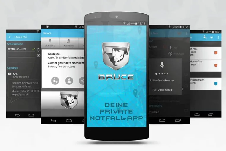 Bild: Die Bruce Notfall App