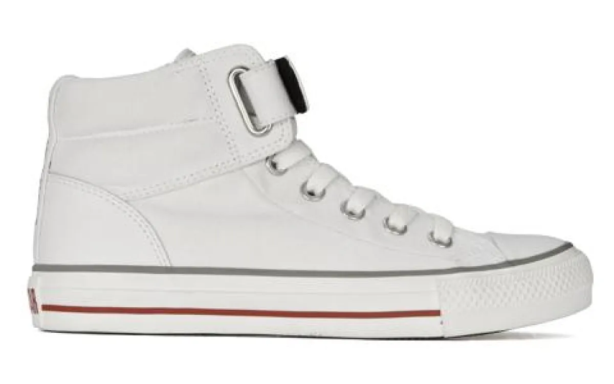 Foot Locker Converse Loopback White Leather
