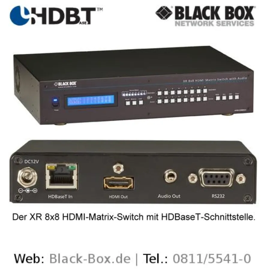 HDBaseT-Produkte von Black Box Deutschland.