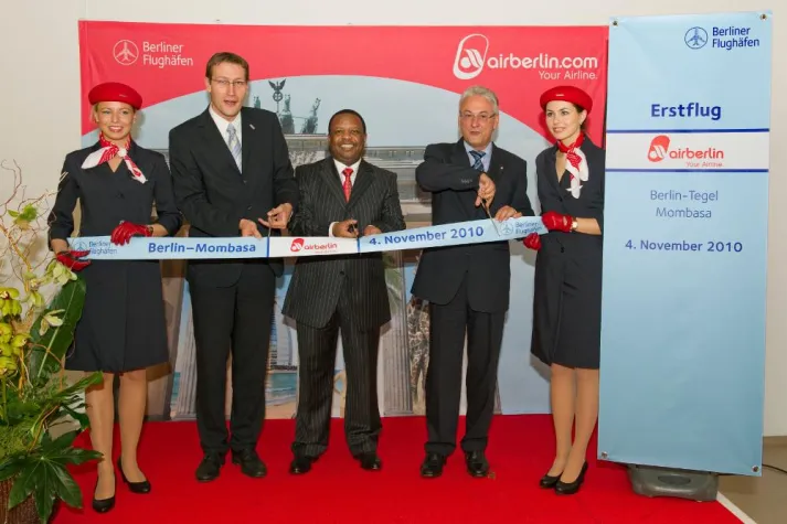 Bild: Erster Nonstop-Flug von Berlin nach Mombasa gestartet