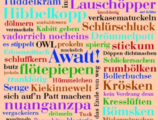 Bild: Ein Plakat mit Charme: „Ostwestfälischer Wortschatz“