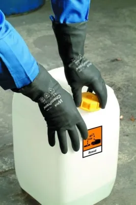 Bild: Virenbeständigkeit der Work-Chemikalienschutzhandschuhe vom Prüfinstitut bestätigt