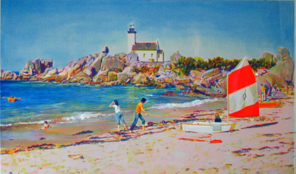 Nina Childress, Tide, 2008, Öl auf Leinwand, 195 x 114 cm